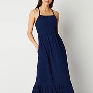 Navy Halter Sundress